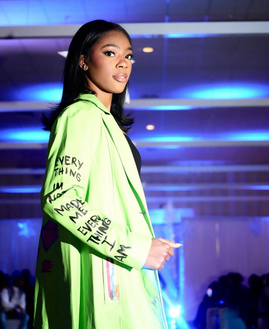 Kreeate Green Leather Jacket