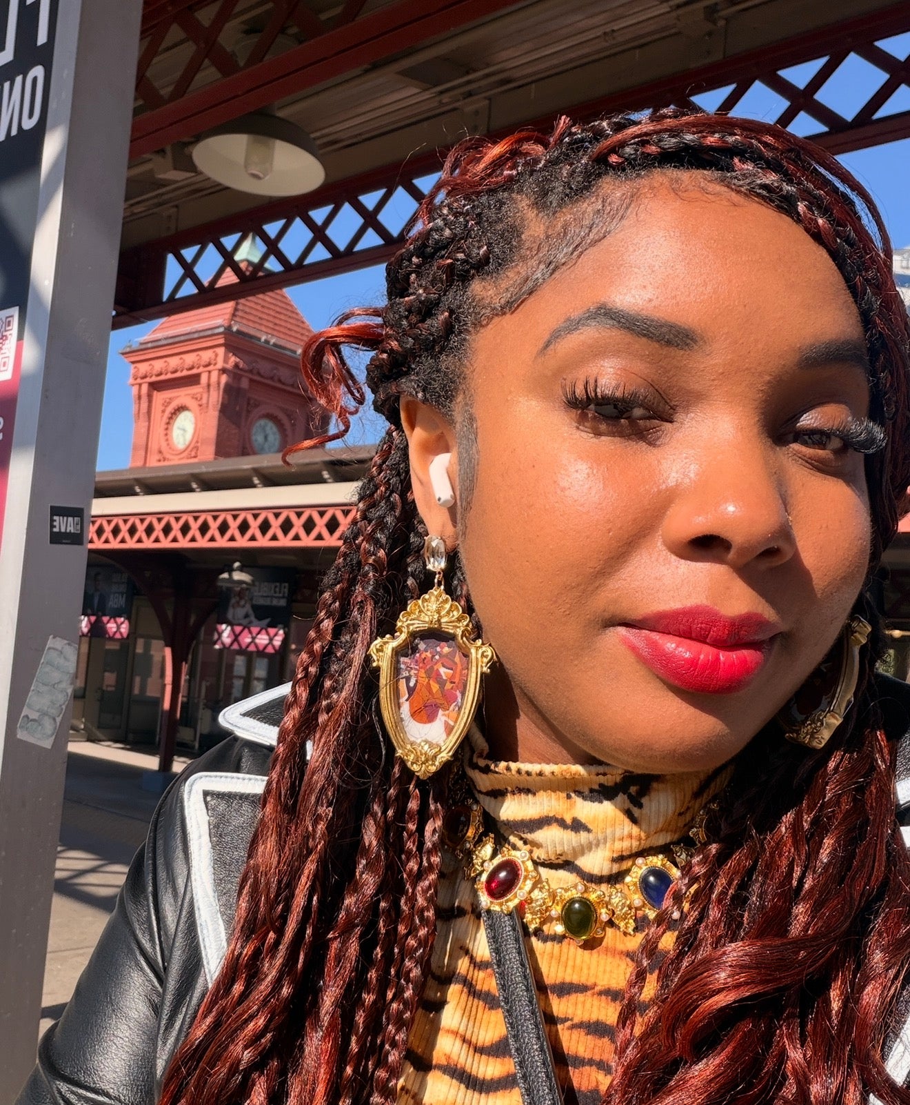 Freedom Drop Frame Earrings