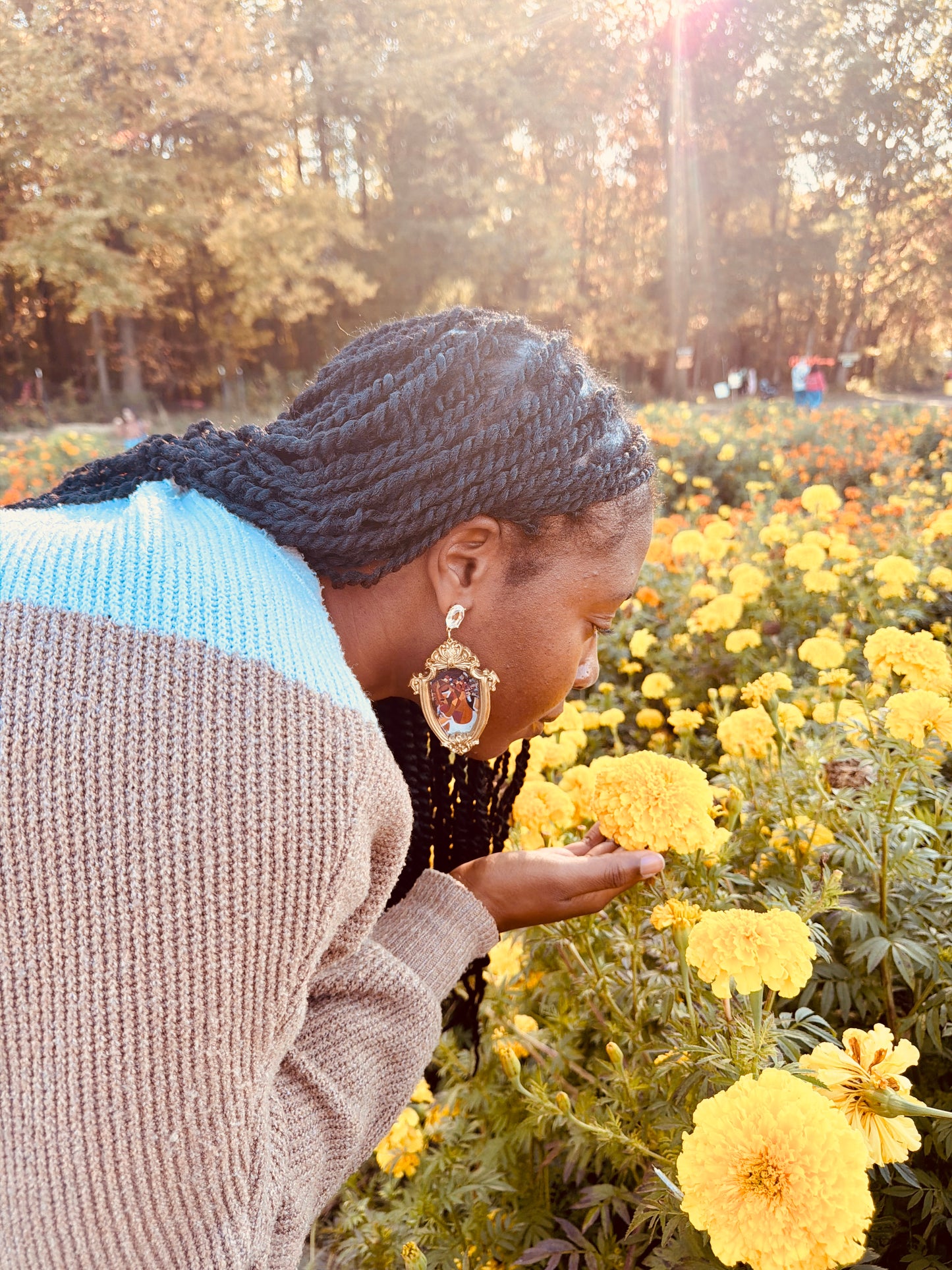 Freedom Drop Frame Earrings