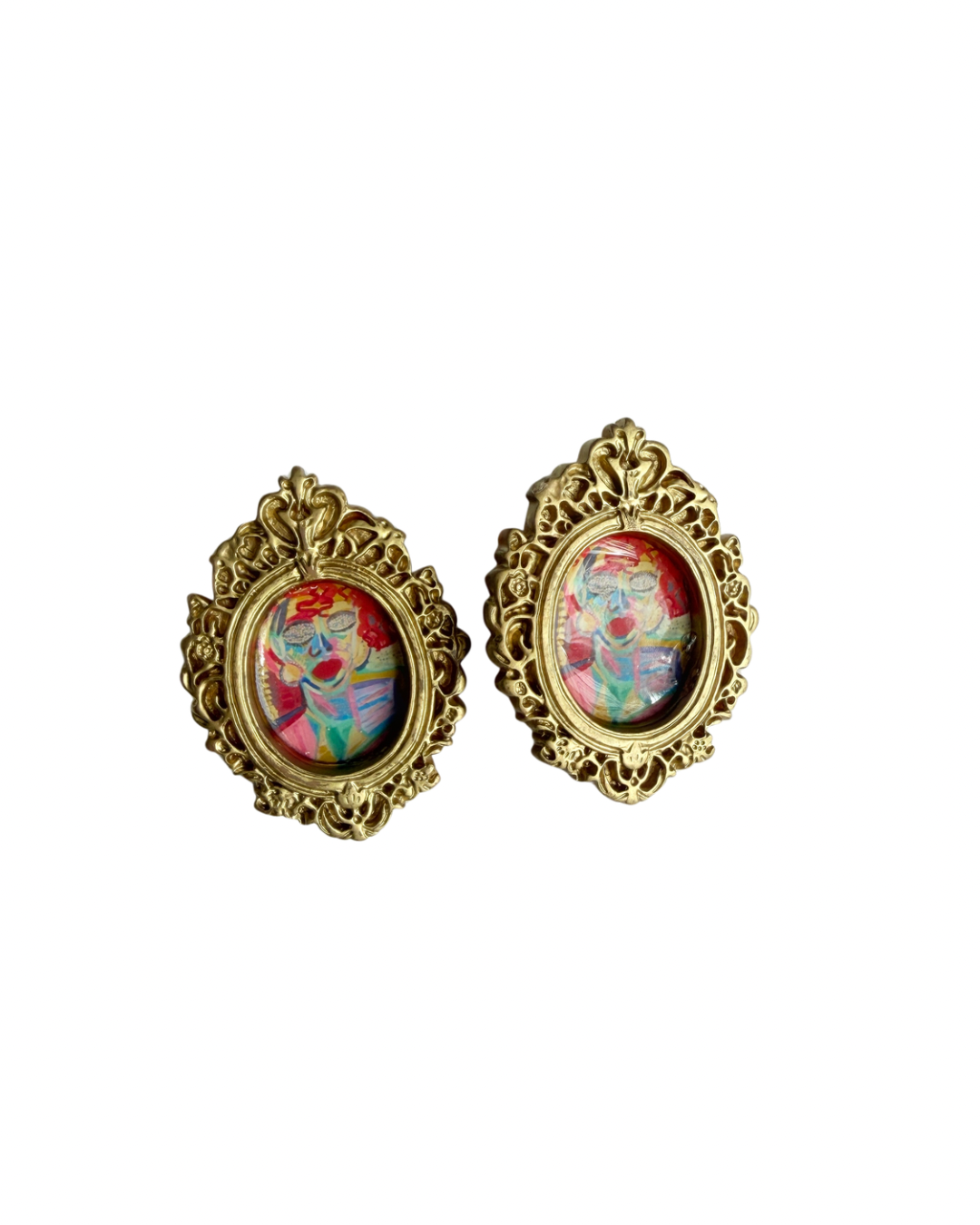 Self portrait Frame Earrings